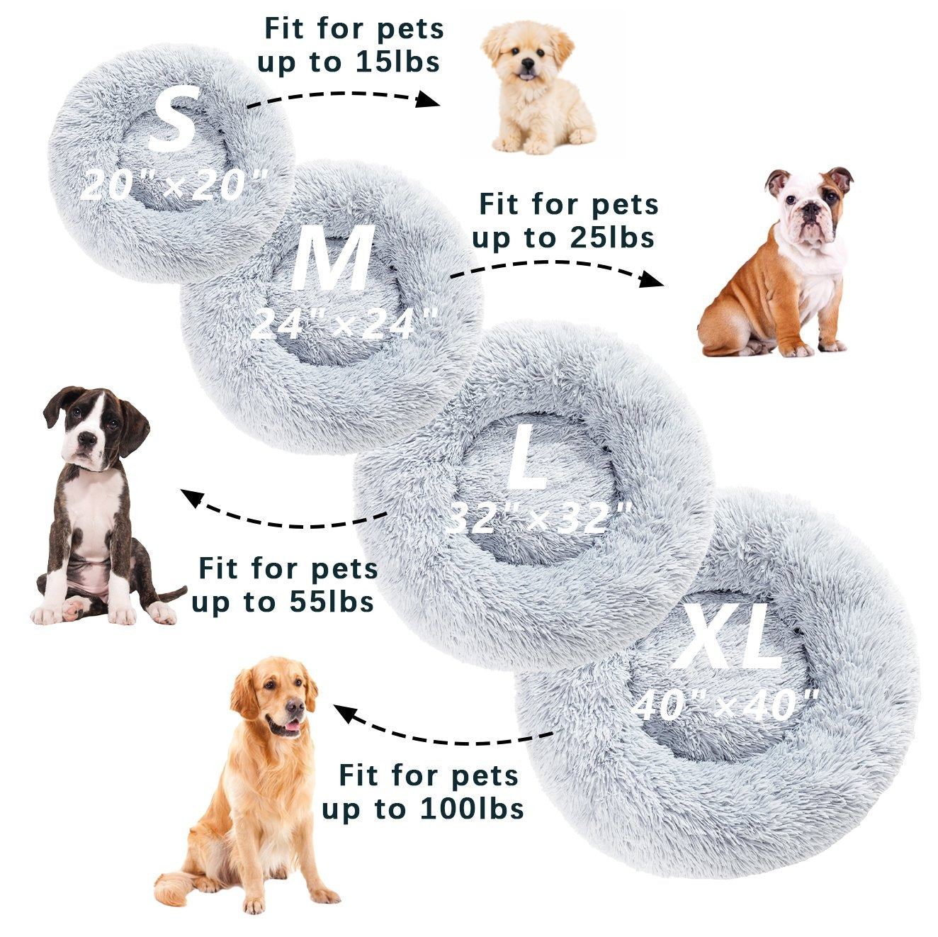 DoggyDelight™ Calming Bed